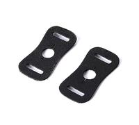WWHJR 1 par de correas de cámara de acero inoxidable para adaptador triángulo dividido protector de cuero para cámara SLR funda de cuero correa de cámara triángulo anillo dividido gancho