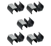 WWHJR 10 deslizadores de silla para sillas voladizas que protegen el suelo y reducen el ruido con materiales de fieltro resistentes, almohadilla de fieltro de lana abierta en forma de U, almohadilla