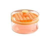 WWHJR Contenedor de una sola capa o doble para congelador redondo seguro con tapa a prueba de polvo con cubierta para utensilios de cocina