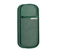 WWHJR Estuche transparente para bolígrafos, bolsa de doble capa, organizador de lápices, soporte para brochas de maquillaje de viaje, para escuela, oficina, bolsa de doble capa, b