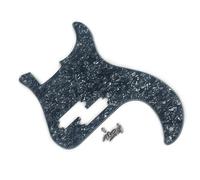 WWHJR Golpeador de graves eléctrico de 11 agujeros, placa de arañazos de graves de 4 cuerdas para placa de protección de graves estándar