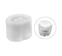 WWHJR Moldes de silicona con forma de búho para macetas, moldes de resina manuales para joyería
