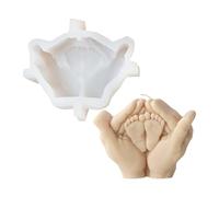 WWHJR Moldes de silicona únicos con forma de bebé, moldes de silicona para velas, adecuados para hacer velas