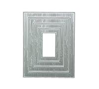 WWHJR Plantillas de corte de metal rectangulares de grano de madera, para álbumes de recortes, tarjetas y álbumes de recortes, troqueles de metal