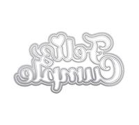 WWHJR Troqueles de corte de metal con texto en inglés "Happy Birthday", plantillas para repujar, álbumes de recortes, álbum de fotos, herramienta de decoración de metal para hacer tarjetas