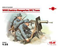 WWI Austro-Húngaro MG Equipo (2 Figures) (100% New Moldes) 1 :3 5 Plastic Modelo