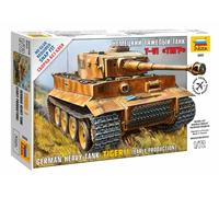 WWII German Batalla Tanque Tiger I Early Plástico Kit 1:72 Modelo Zvezda