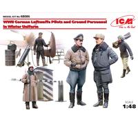 WWII German Luftwaffe Pilots & Ground Personal Winter Uniform 5 Figura 1:48 Kit