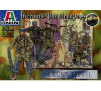 WWII German Paracaidistas Figures Plástico Kit 1:72 Modelo Italeri