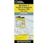 WWII Pacific and European Theaters: (folded from the archive) [Map Pack] (National Geographic Reference Map)