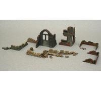 WWII Paredes Y Ruinas - Walls Y Ruins Set 1 Diorama Plástico Kit 1:72 Modelo