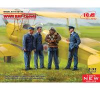 WWII Raf Cadetes (100% New Moldes) 1 :3 2 Plástico Modelo Kit Icm
