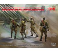 WWII Soviet BM-13-16 Mlrs Vehicle Crew 1 :3 5 Plástico Modelo Kit Icm