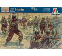 WWII US Infantry Figura Plástico Kit 1:72 Modelo Italeri