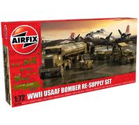 WWII USAAF Airforce Bomber Re-Supply Set 1:72 Plástico Modelo Kit Airfix