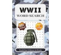WWII Word Search Puzzle Book for Adults: Large Print Puzzles Featuring Words from World War II History | 6x9 inches, 110 pages | Great for Adults and Seniors