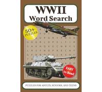WWII Word Search: Word searches with easy to read print about World War II, Historic Battles, and Military History. 6x9 inches, 110 pages, 50+ puzzles …. Gifts for Vacations, Holidays and Spare time.
