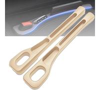 WWITH 2 Piezas Relleno Huecos Asiento Coche para BMW X1 E84 F48 U11 / X2 F39 u10 / X3 E83 F25 G01 /X4 F26 G02, Seat Gap Filler Cojín Espacio Relleno Asiento Interior Accesorios,B Beige