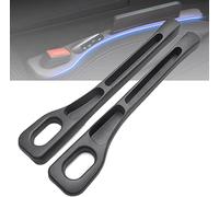 WWITH 2 Piezas Relleno Huecos Asiento Coche para BMW X1 E84 F48 U11 / X2 F39 u10 / X3 E83 F25 G01 /X4 F26 G02, Seat Gap Filler Cojín Espacio Relleno Asiento Interior Accesorios,A Black