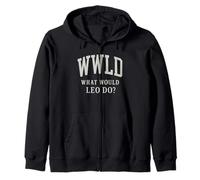 WWLD ¿Qué haría Leo Papa León XIV Humor católico Sudadera con Capucha