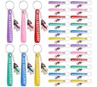 WWmily 36 piezas de llavero de Jesús te ama cristiano, mini figuras de Jesús, pulsera de silicona, regalos religiosos para iglesia, escuela dominical, suministros de fiesta
