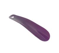 WWPMNQD Calzador 1PC 5 colores 16cm cuernos de zapato plástico negro cuerno forma cuchara calzador elevador zapatos Flexible resistente deslizamiento(Purple)