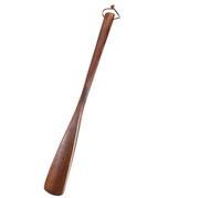 WWPMNQD Calzador Cuernos de madera maciza for zapatos, cuerno profesional con mango largo, calzador haya elevación Flexible, accesorios for personas mayores para mujer