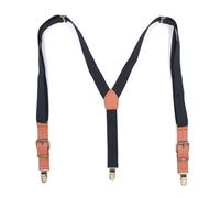 WWPMNQD Tirantes Tirantes de 2,5 cm ancho con espalda en Y, 3 clips, elásticos y ajustables. Cinturón mujer para hombre(Brown)