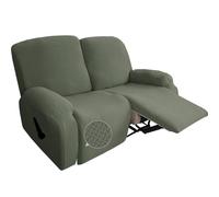 WWQQKJ 6 Piezas Funda Elástica for Silla Reclinable, Funda for Silla Reclinable Elástica Jacquard Niños-Rojo(Armygreen)