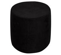 WWQQKJ Funda de puf Redonda elástica de 31 x 38 cm, Funda de Terciopelo Redonda for otomana, Funda for Taburete, Funda cilíndrica for puf, Funda for Taburete, Funda for reposapiés(Black Nero,31x38cm)