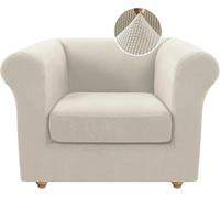 WWQQKJ Funda de sofá Chesterfield elástica de una Plaza con Funda de cojín, Funda de sofá de Jacquard de Elastano y Protector Antideslizante.(Fossi,1 Place)