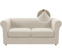 WWQQKJ Funda de sofá Chesterfield elástica de una Plaza con Funda de cojín, Funda de sofá de Jacquard de Elastano y Protector Antideslizante.(Fossi,2 Places)