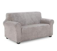 WWQQKJ Funda de sofá de Terciopelo de 1 Plaza, Suave y Lujosa, con reposabrazos.(Gris Clair,2 Place)