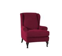 WWQQKJ Funda de sofá elástica de Jacquard de 2 Piezas, Funda de sofá, Funda de sillón orejero(Vin Rouge)