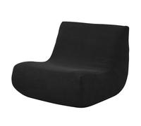 WWQQKJ Funda de sofá elástica sin Brazos de Jacquard, Resistente a Las Manchas, Antideslizante, Protector de sofá for Sala de Estar, Color Liso(Nero)