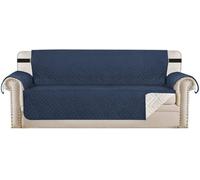 WWQQKJ Funda de sofá, Funda de cojín, Protector for Mascotas y niños, Reversible, Acolchado, Protector de Muebles contra el Desgaste y Las Grietas.(Marine,4 Places)