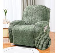 WWQQKJ Funda de sofá reclinable Suave y elástica de Jacquard, 4/6/8 Piezas, Antideslizante, Lavable, for 1/2/3 plazas(Vert,1 Place | 3 Pcs)