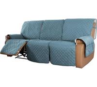WWQQKJ Funda de sofá Reversible Fundas for sillas Relax 1/2/3 plazas Antideslizante Impermeable for sofás reclinables Fundas de sofá Acolchadas con Bolsillos de Almacenamiento(8,3 persone)