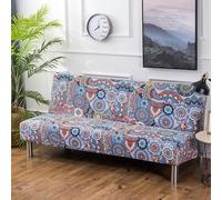 WWQQKJ Funda elástica for sofá Cama sin Brazos, Funda for sofá Cama Clic-clac, Funda for sofá sin Brazos de 3 plazas, 160-190 cm(Il Mondo Dipinto,190-210 cm)