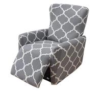 WWQQKJ Funda for sillón reclinable Funda for sillón reclinable con Bolsillo Fundas for sillón reclinable(Grigio Chiaro Libero)