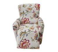WWQQKJ Funda for sillón reclinable Relajante, Funda elástica Completa for sillón de 4 Piezas for 1 Plaza con Bolsillos(Danza Dei Fiori)