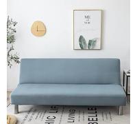 WWQQKJ Funda for sofá Cama sin reposabrazos 160-190 Funda elástica for sofá Gris/Negro sofá de 2 plazas sin reposabrazos Universal Sábanas de Verano Animales(H,190-210cm/74.8-82.6in)