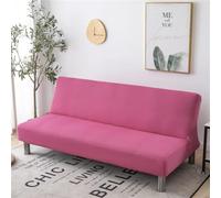 WWQQKJ Funda for Sofá Sin Reposabrazos 2/3 Plazas Elástica, Antimanchas Funda for Sofá Cama Lavable Antideslizante Plegable Clic Clac Sofá, 20 Colores(Rosa Rossa,100-150cm)