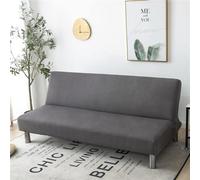 WWQQKJ Funda for Sofá Sin Reposabrazos 2/3 Plazas Elástica, Antimanchas Funda for Sofá Cama Lavable Antideslizante Plegable Clic Clac Funda for Sofá, 20 Colores(Grey,155-190cm)