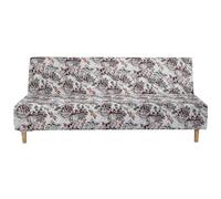 WWQQKJ Funda for sofá Tipo futón sin Brazos, elástica y Plegable, sin reposabrazos, for sofá Cama Plegable de 2 a 3 plazas, sin reposabrazos(Ombra Chiara)