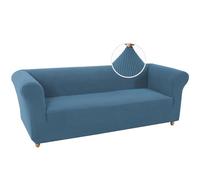 WWQQKJ Funda Gruesa for sofá, Funda elástica for sofá, Protectora sofá, Muebles, Tela Jacquard Lavable(Tempesta BLU,3 posti)
