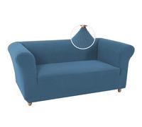 WWQQKJ Funda Gruesa for sofá, Funda elástica for sofá, Protectora sofá, Muebles, Tela Jacquard Lavable(Tempesta BLU,2 posti)