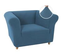 WWQQKJ Funda Gruesa for sofá, Funda elástica for sofá, Protectora sofá, Muebles, Tela Jacquard Lavable(Tempesta BLU,1 posto)