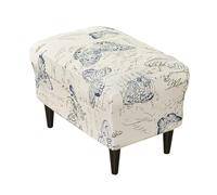 WWQQKJ Funda otomana Rectangular elástica, Funda otomana de Spandex, for reposapiés de sillón con Estampado Moderno(Esemplare Di Farfalla)