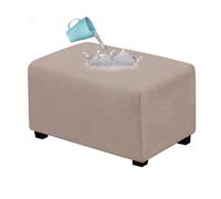 WWQQKJ Funda otomana Rectangular Impermeable, Funda elástica for reposapiés, otomana de Gamuza, Suave y elástica for Gatos(Cachi,Piccolo)